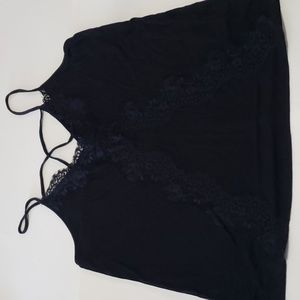 Express Black Lace Top size M